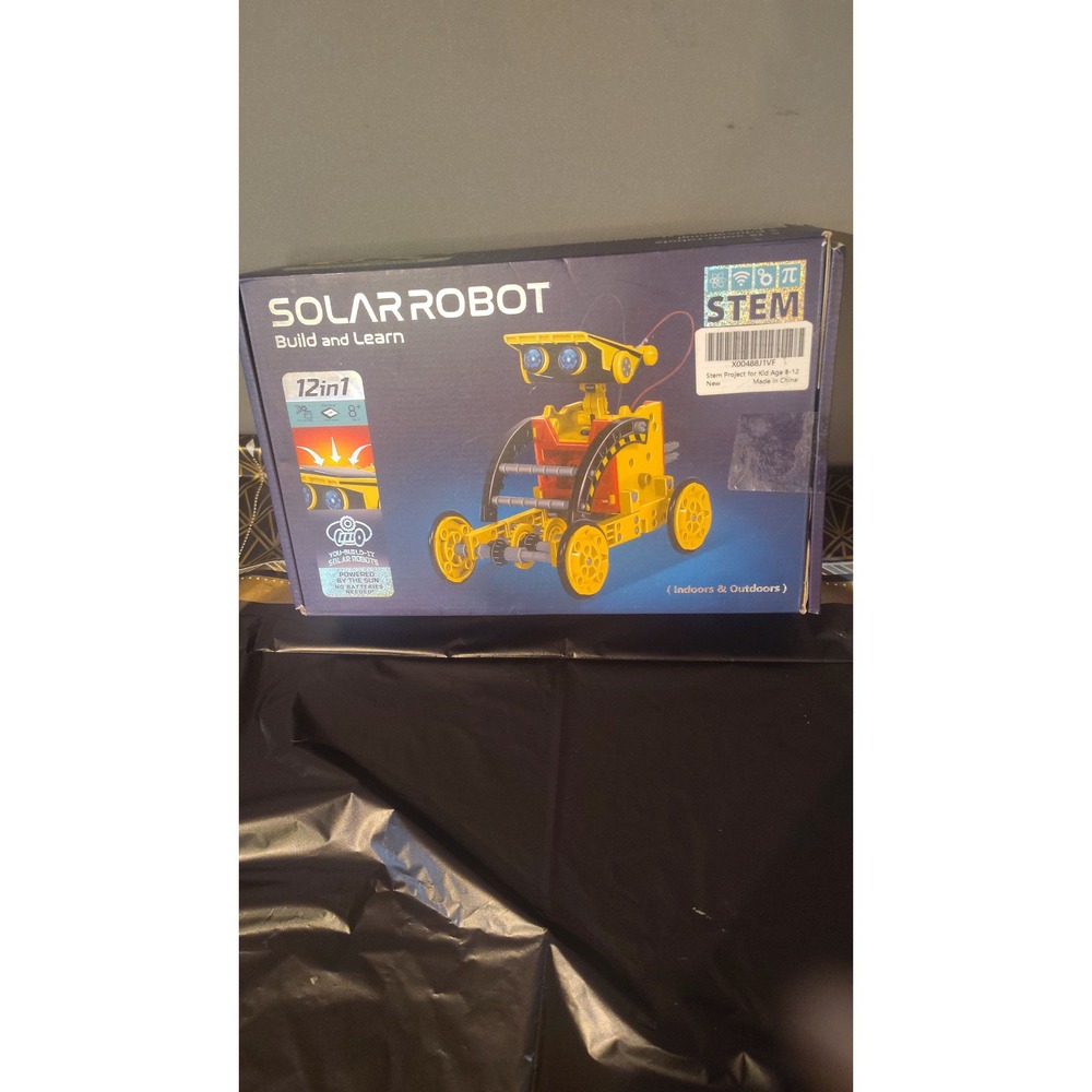 Solar Robot Build and Learn 12-in-1 STEM Science Kit for Kids Ages 8+ No Battery